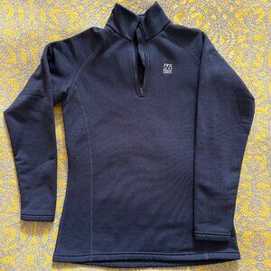 66 North, women's Vík Zip Neck , Polartec® Power Stretch® Pro, black, size L